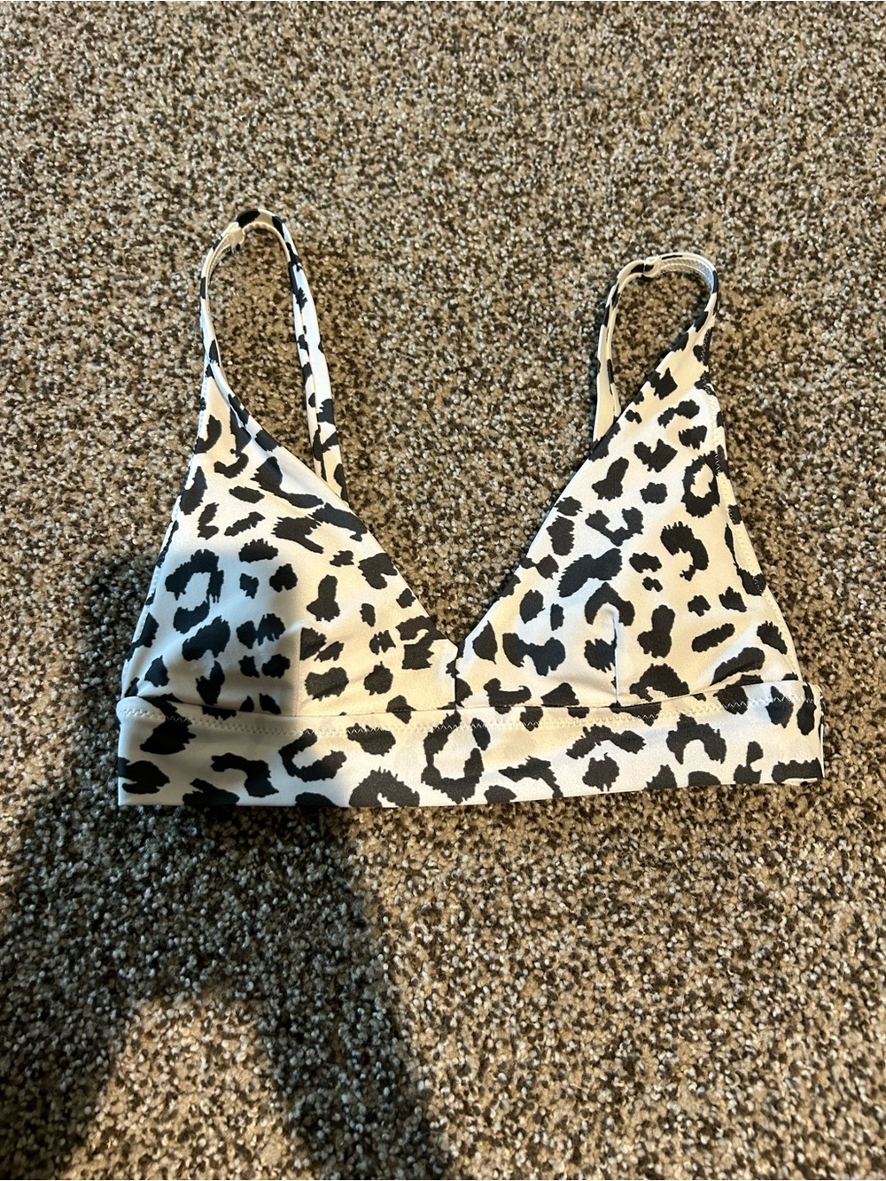 Aerie Leopard Print Bikini Top